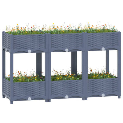 vidaXL Raised Bed 40x40x71 cm Polypropylene