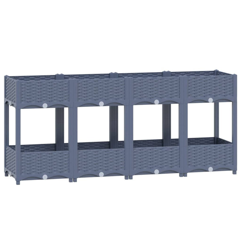 vidaXL Raised Bed 40x40x71 cm Polypropylene