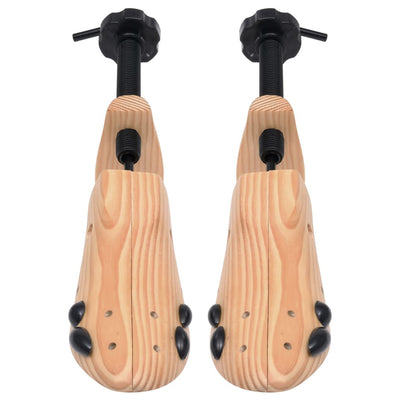 vidaXL Shoe Trees Size 41-46 Solid Pine Wood