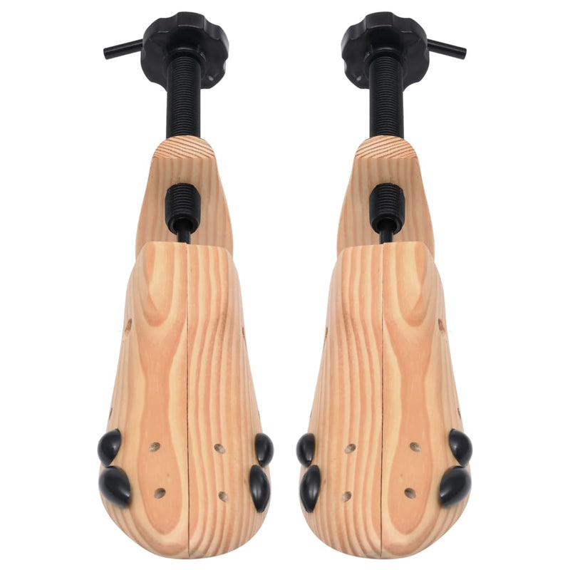 vidaXL Shoe Trees Size 41-46 Solid Pine Wood