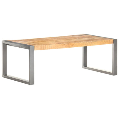 vidaXL Coffee Table 110x60x40 cm Rough Mango Wood