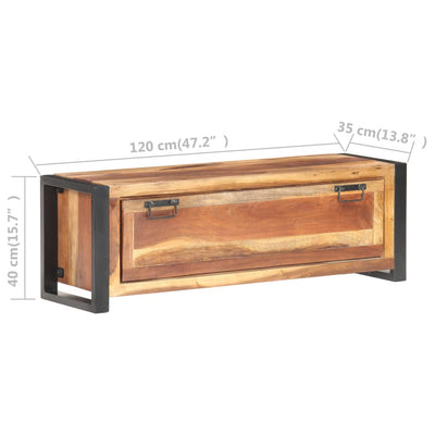 vidaXL Shoe Cabinet 120x35x40 cm Solid Wood
