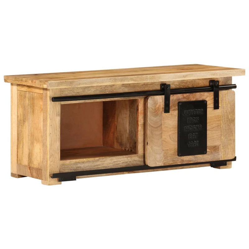 vidaXL TV Cabinet 90x35x40 cm Solid Wood Mango