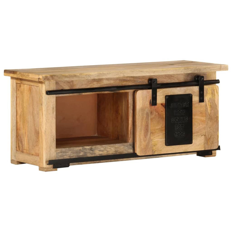 vidaXL TV Cabinet 90x35x40 cm Solid Wood Mango