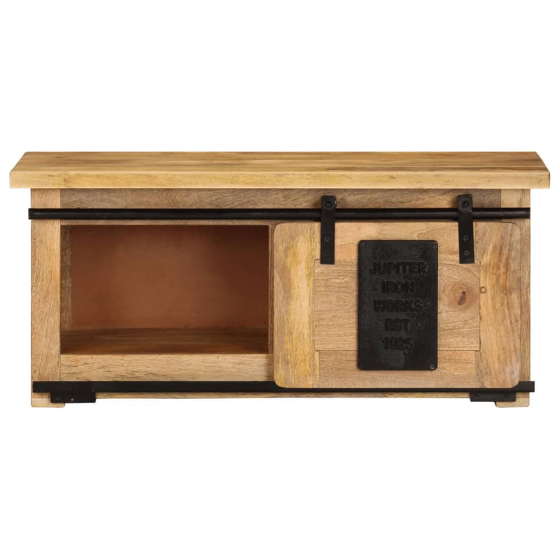 vidaXL TV Cabinet 90x35x40 cm Solid Wood Mango