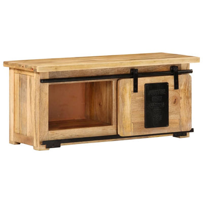 vidaXL TV Cabinet 90x35x40 cm Solid Wood Mango