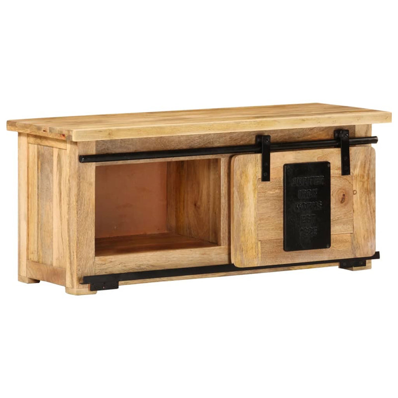 vidaXL TV Cabinet 90x35x40 cm Solid Wood Mango