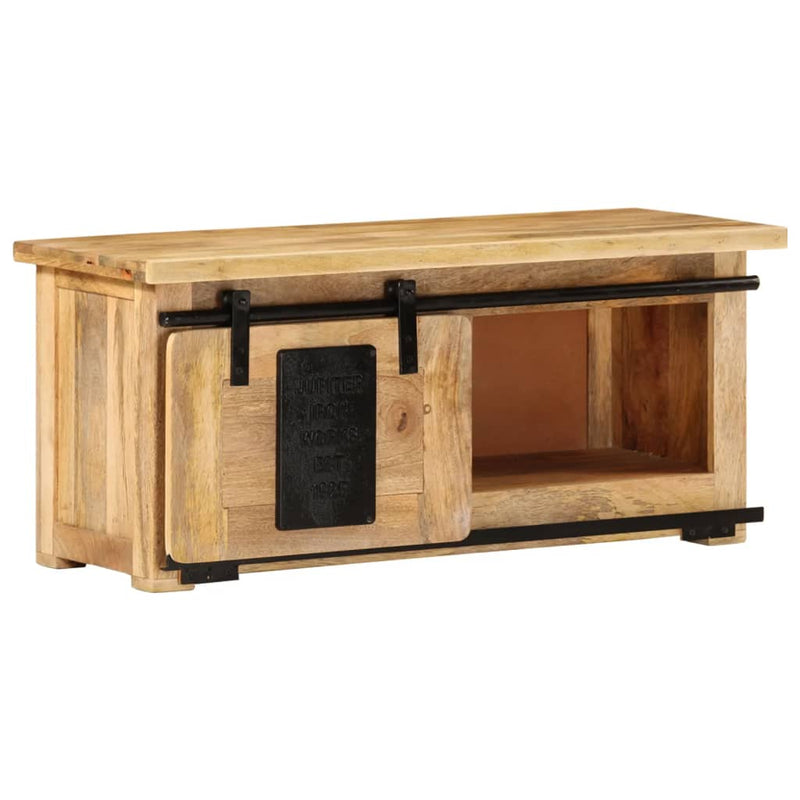 vidaXL TV Cabinet 90x35x40 cm Solid Wood Mango