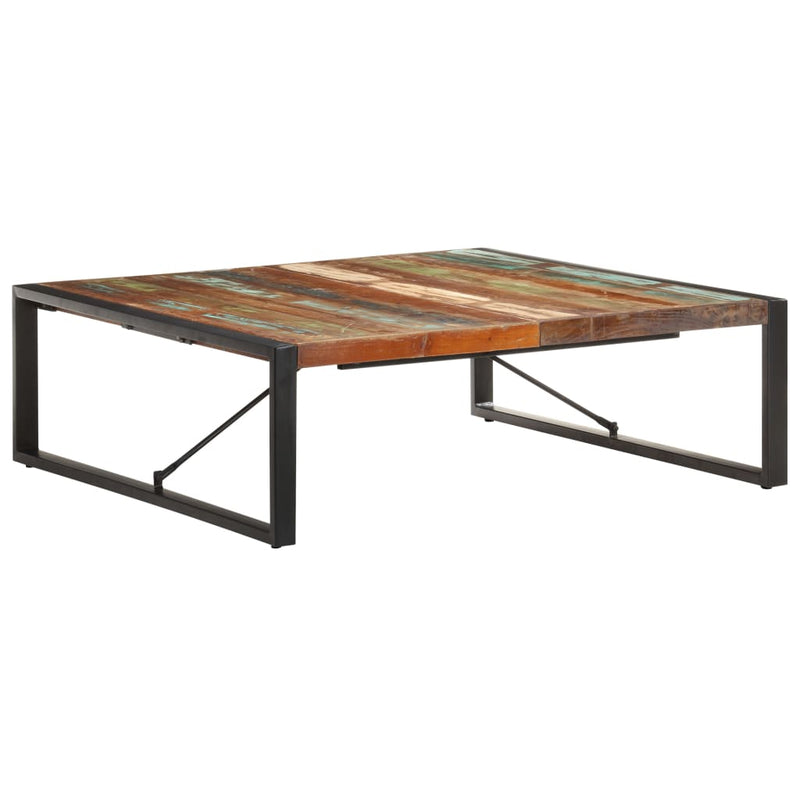 vidaXL Coffee Table 120x120x40 cm Solid Wood Reclaimed