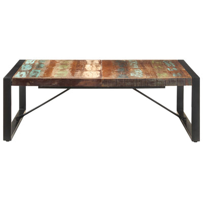 vidaXL Coffee Table 120x120x40 cm Solid Wood Reclaimed