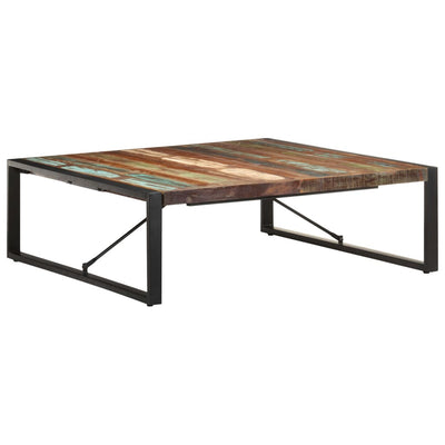 vidaXL Coffee Table 120x120x40 cm Solid Wood Reclaimed