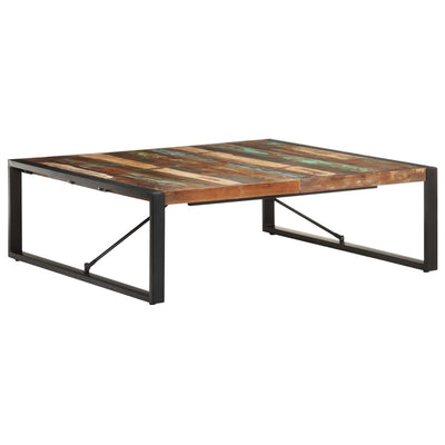 vidaXL Coffee Table 120x120x40 cm Solid Wood Reclaimed