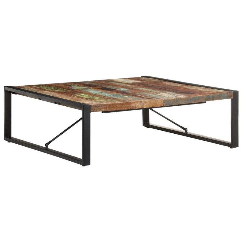 vidaXL Coffee Table 120x120x40 cm Solid Wood Reclaimed