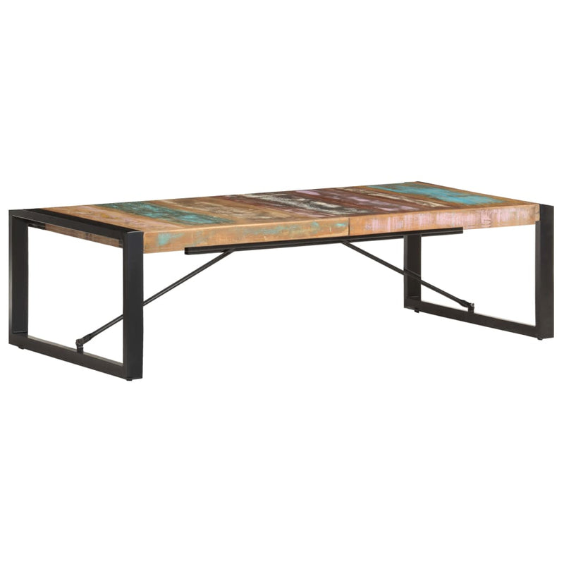 vidaXL Coffee Table 120x120x40 cm Solid Wood Reclaimed