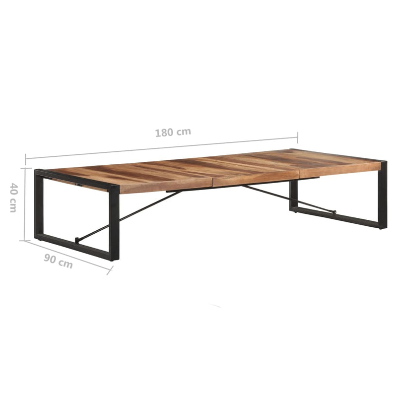vidaXL Coffee Table 180x90x40 cm Solid Wood