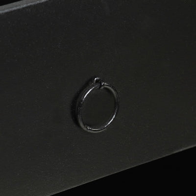 vidaXL Sideboard Black 60x30x120 cm Solid Acacia and Mango Wood