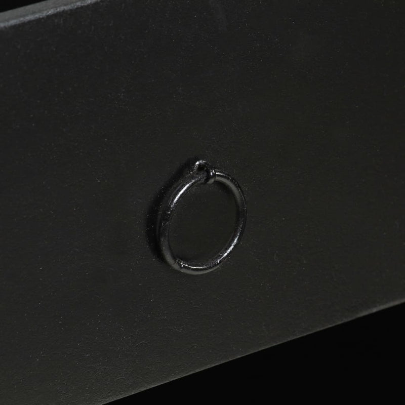 vidaXL Sideboard Black 60x30x120 cm Solid Acacia and Mango Wood