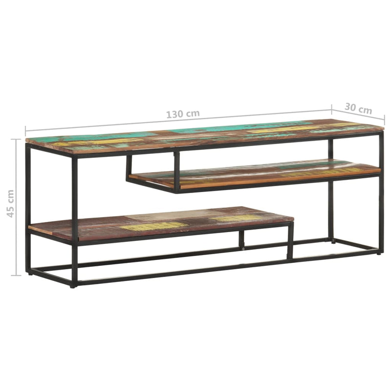 vidaXL TV Cabinet 180x30x50 cm Solid Reclaimed Wood