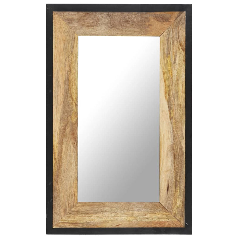vidaXL Mirror 80x50 cm Solid Mango Wood