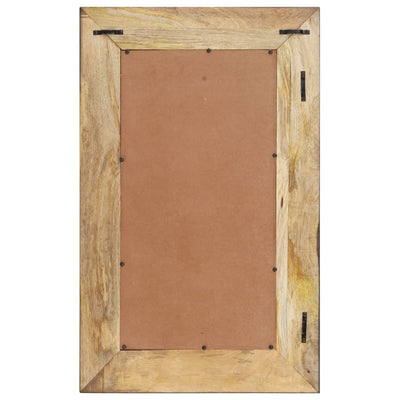 vidaXL Mirror 80x50 cm Solid Mango Wood