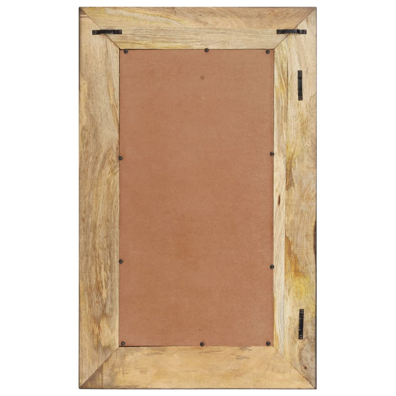 vidaXL Mirror 80x50 cm Solid Mango Wood