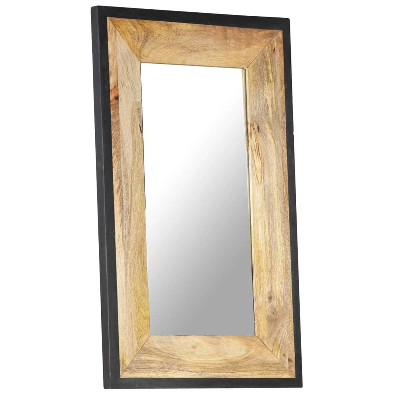 vidaXL Mirror 80x50 cm Solid Mango Wood