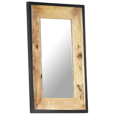 vidaXL Mirror 80x50 cm Solid Mango Wood