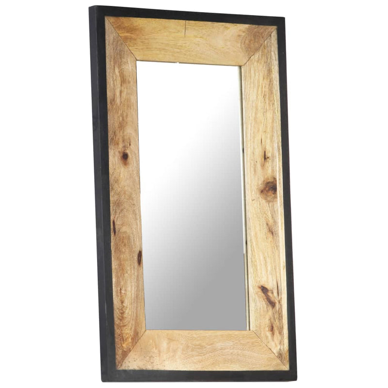 vidaXL Mirror 80x50 cm Solid Mango Wood