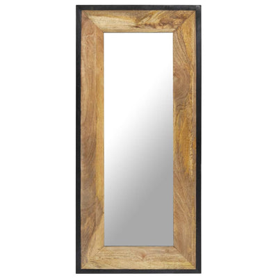 vidaXL Mirror 80x50 cm Solid Mango Wood