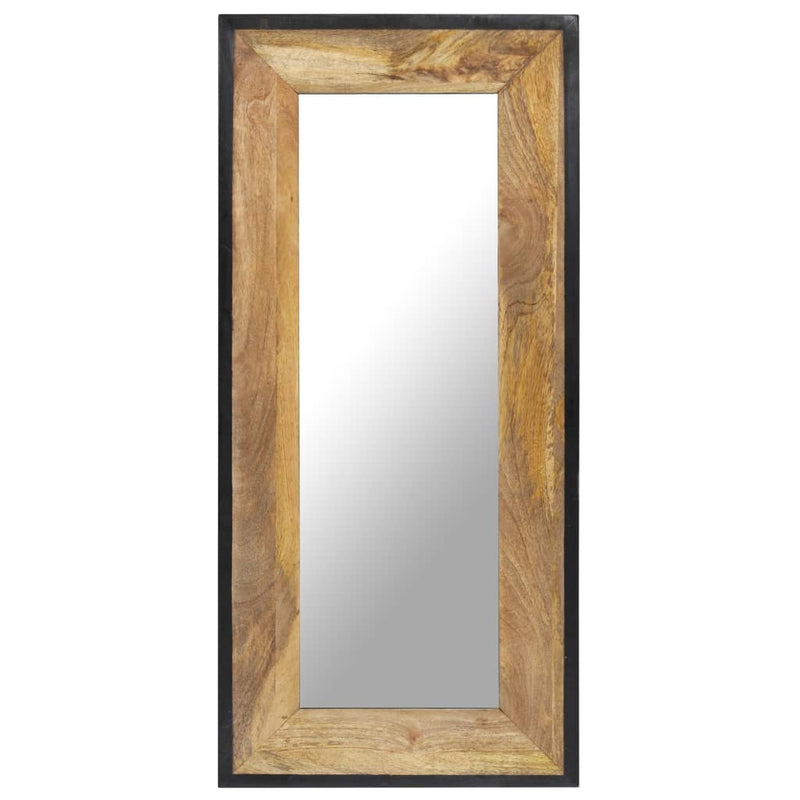 vidaXL Mirror 80x50 cm Solid Mango Wood