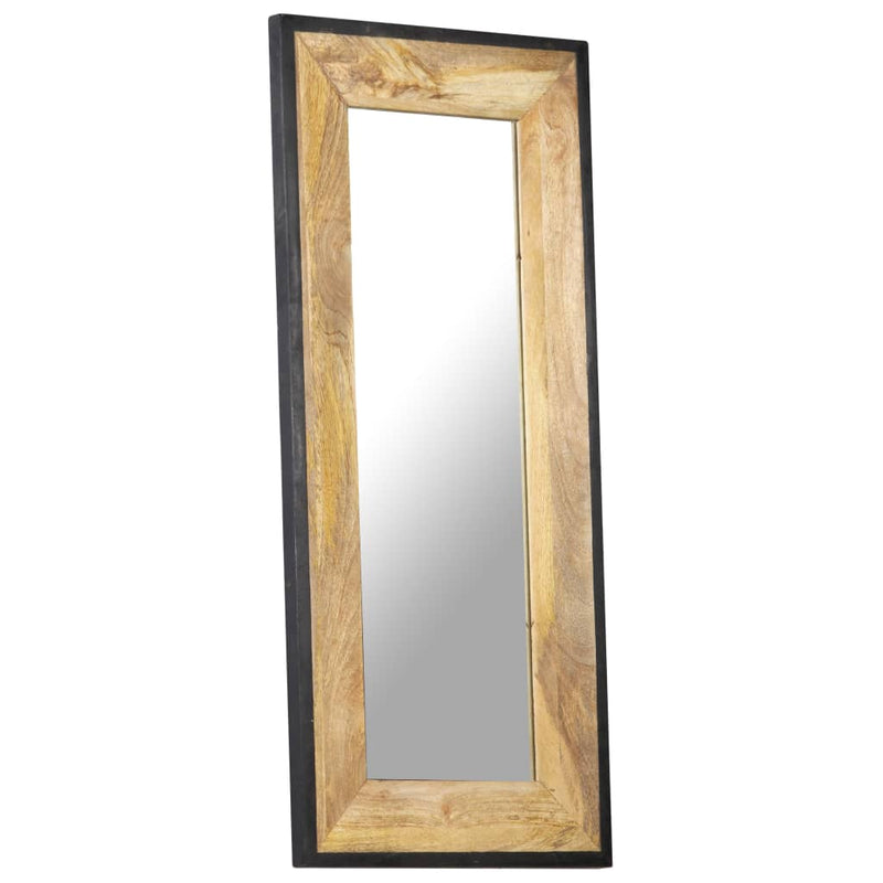 vidaXL Mirror 80x50 cm Solid Mango Wood
