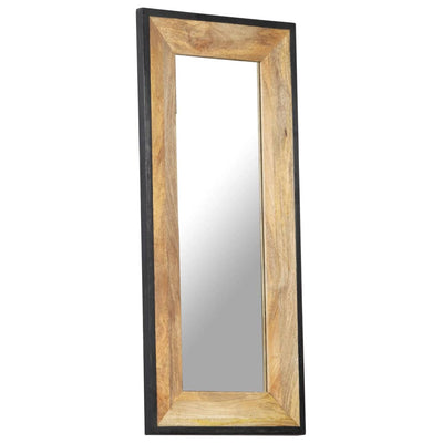 vidaXL Mirror 80x50 cm Solid Mango Wood