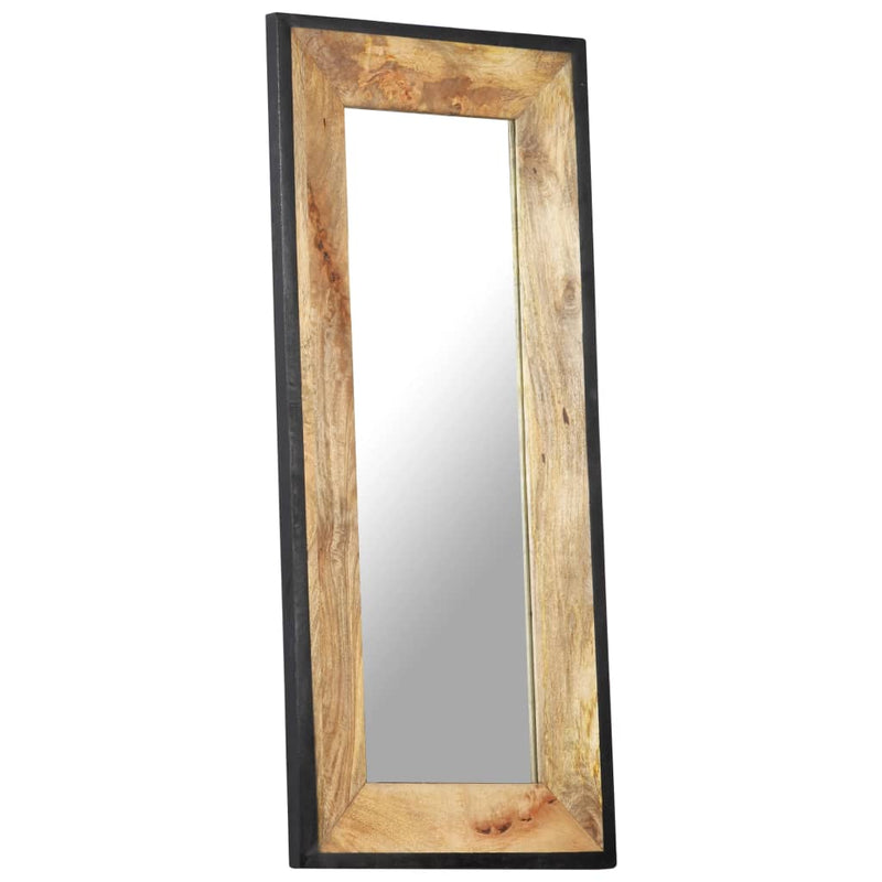 vidaXL Mirror 80x50 cm Solid Mango Wood