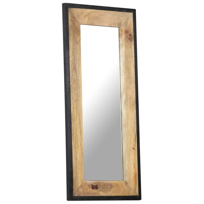 vidaXL Mirror 80x50 cm Solid Mango Wood