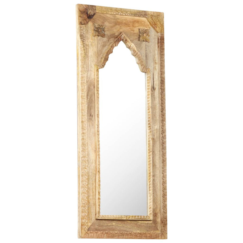 vidaXL Mirror 50x3x110 cm Solid Mango Wood