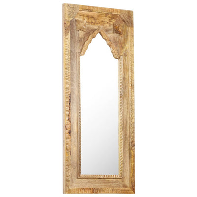 vidaXL Mirror 50x3x110 cm Solid Mango Wood
