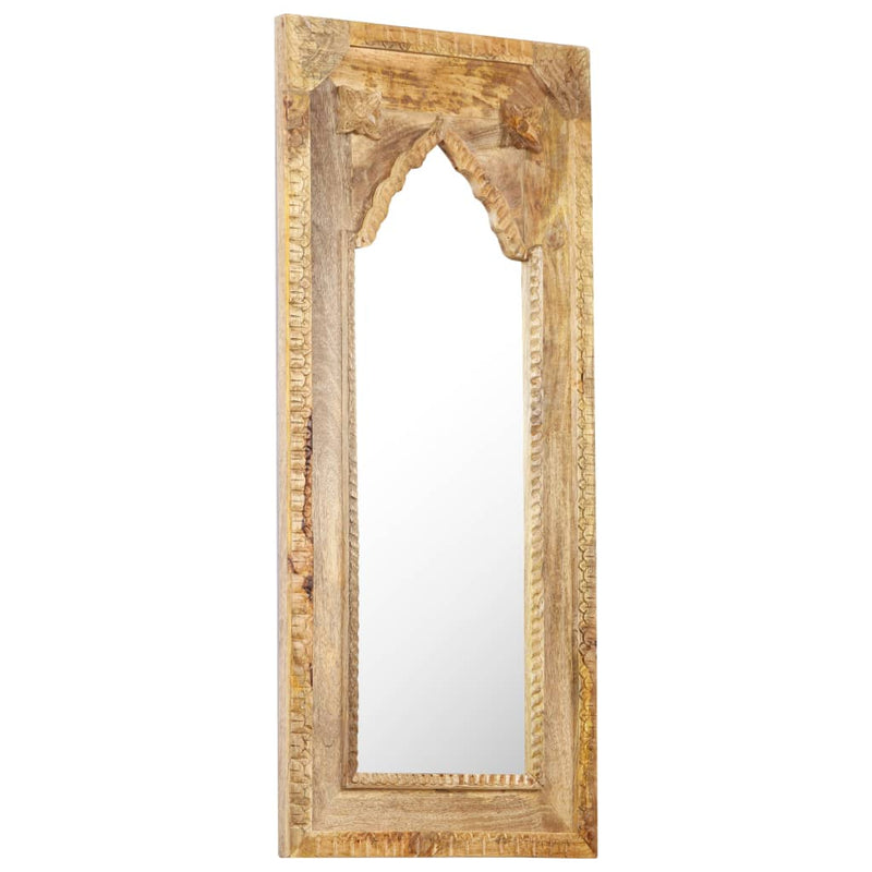 vidaXL Mirror 50x3x110 cm Solid Mango Wood