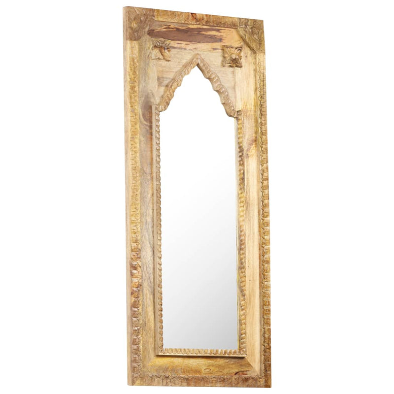 vidaXL Mirror 50x3x110 cm Solid Mango Wood