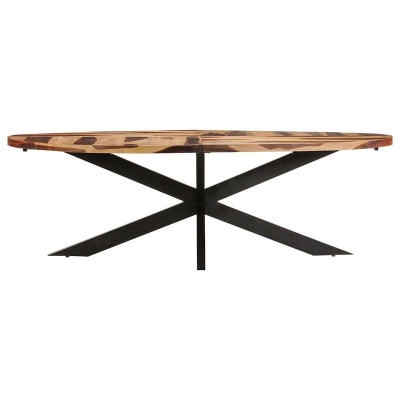 vidaXL Dining Table 100x100x75 cm Acacia Wood with Honey Finish