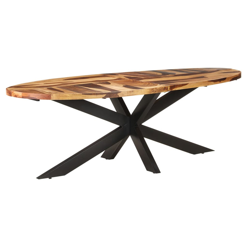 vidaXL Dining Table 100x100x75 cm Acacia Wood with Honey Finish