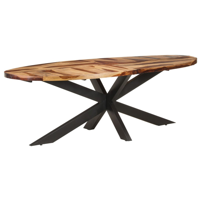 vidaXL Dining Table 100x100x75 cm Acacia Wood with Honey Finish