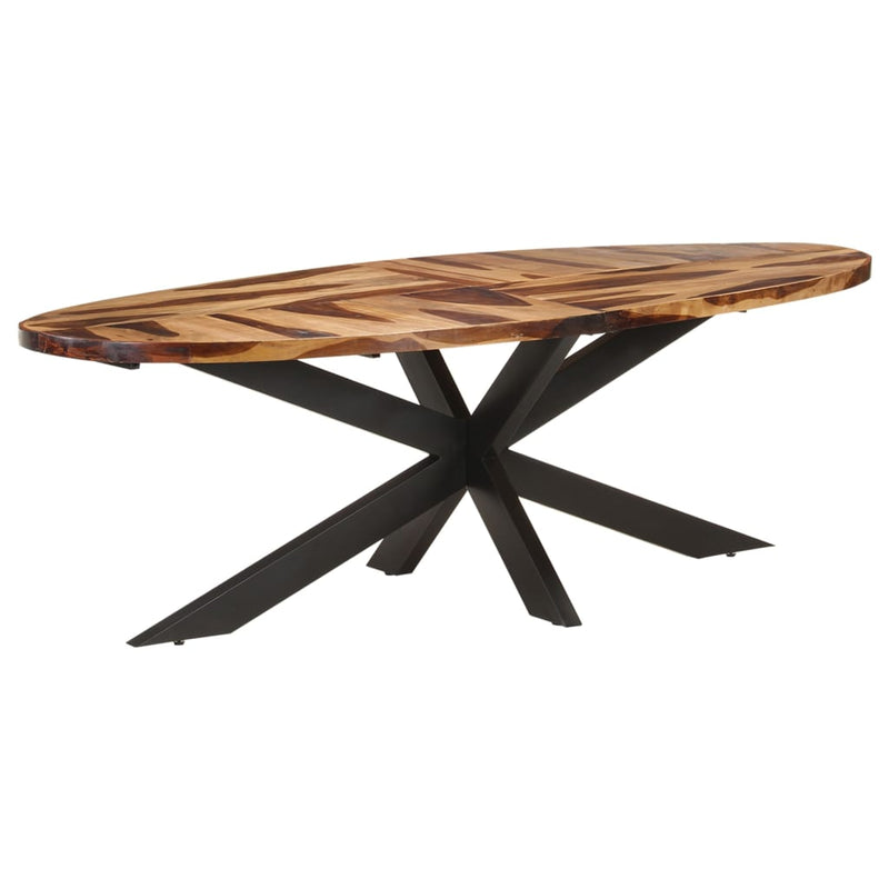 vidaXL Dining Table 100x100x75 cm Acacia Wood with Honey Finish