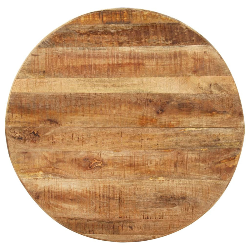 vidaXL Dining Table Round 100x100x75 cm Rough Mango Wood