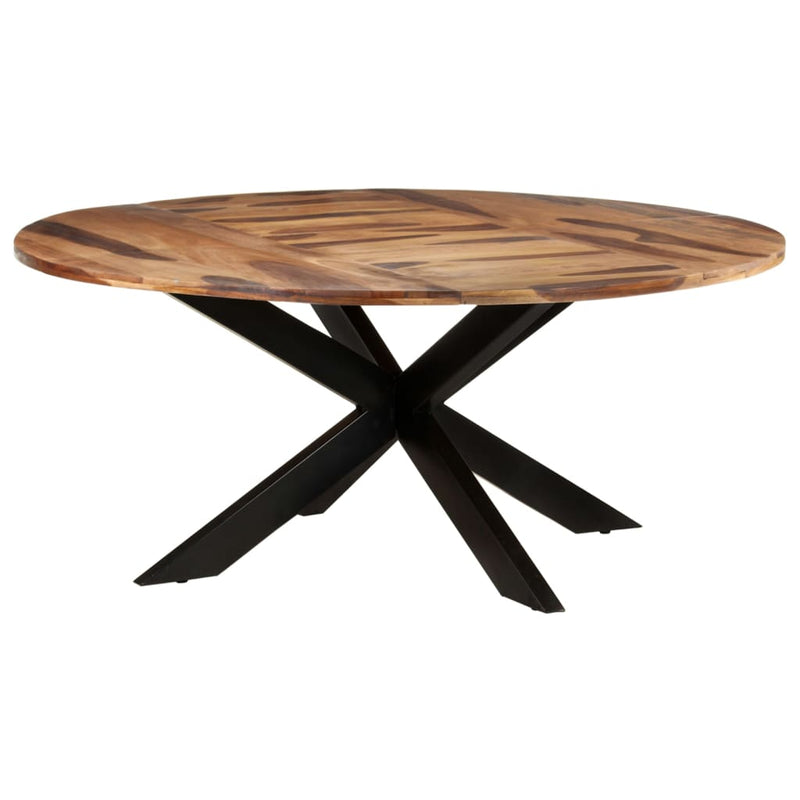 vidaXL Dining Table Round 175x75 cm Acacia Wood with Honey Finish