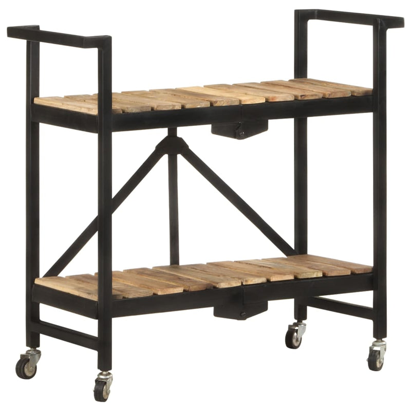 vidaXL Kitchen Trolley 87x36x81 cm Solid Mango Wood