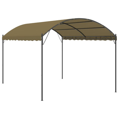 vidaXL Gazebo 4x3x2.6 m Taupe 180 g/m²