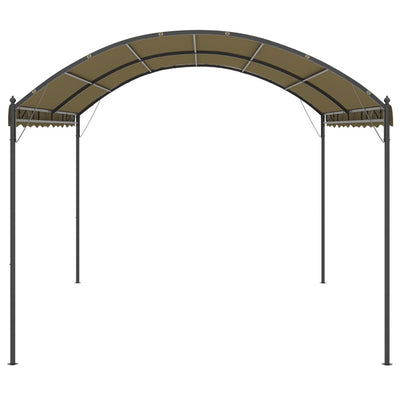 vidaXL Gazebo 4x3x2.6 m Taupe 180 g/m²