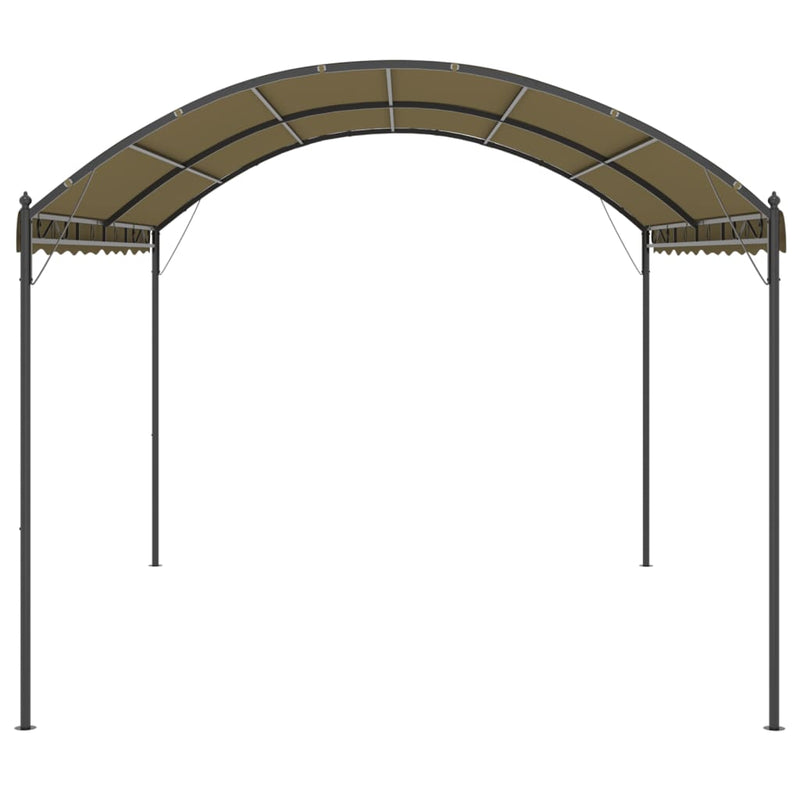 vidaXL Gazebo 4x3x2.6 m Taupe 180 g/m²