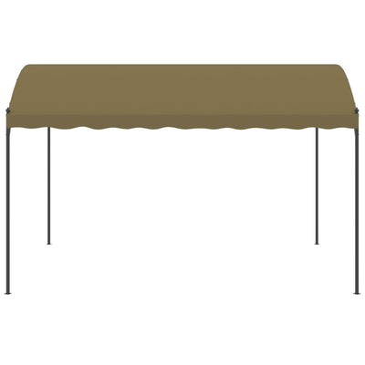 vidaXL Gazebo 4x3x2.6 m Taupe 180 g/m²