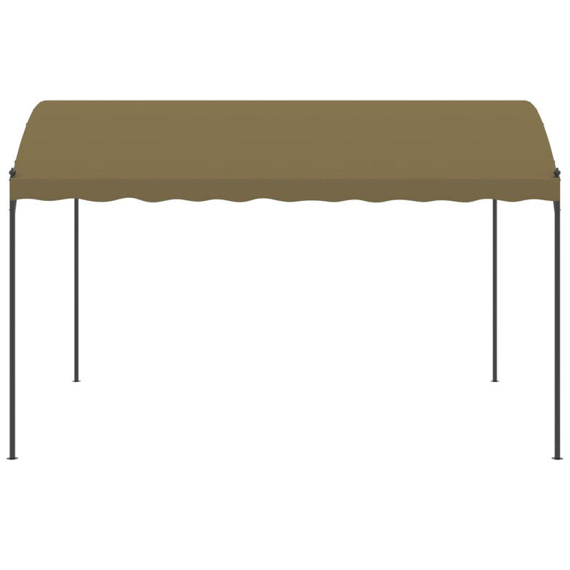 vidaXL Gazebo 4x3x2.6 m Taupe 180 g/m²